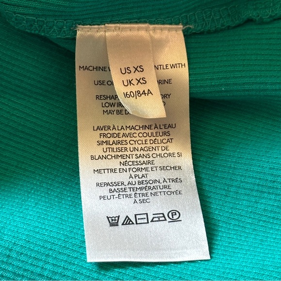 The Rafaela Bow-Tie Tank by Maeve for Anthropologie - Ribbed tank top XS green - Picture 9 of 11